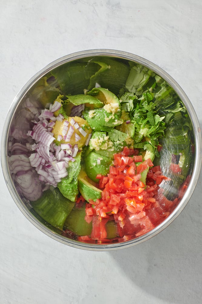 the ingredients in a bowl