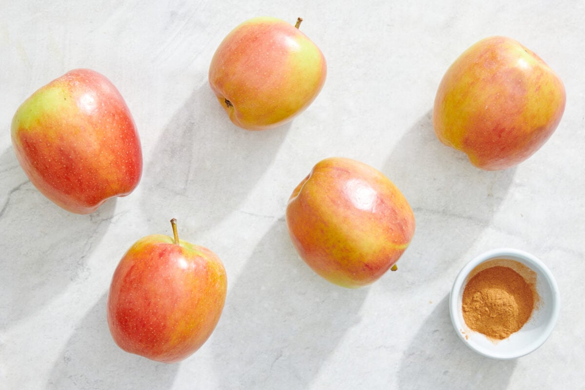 Apples and cinnamon