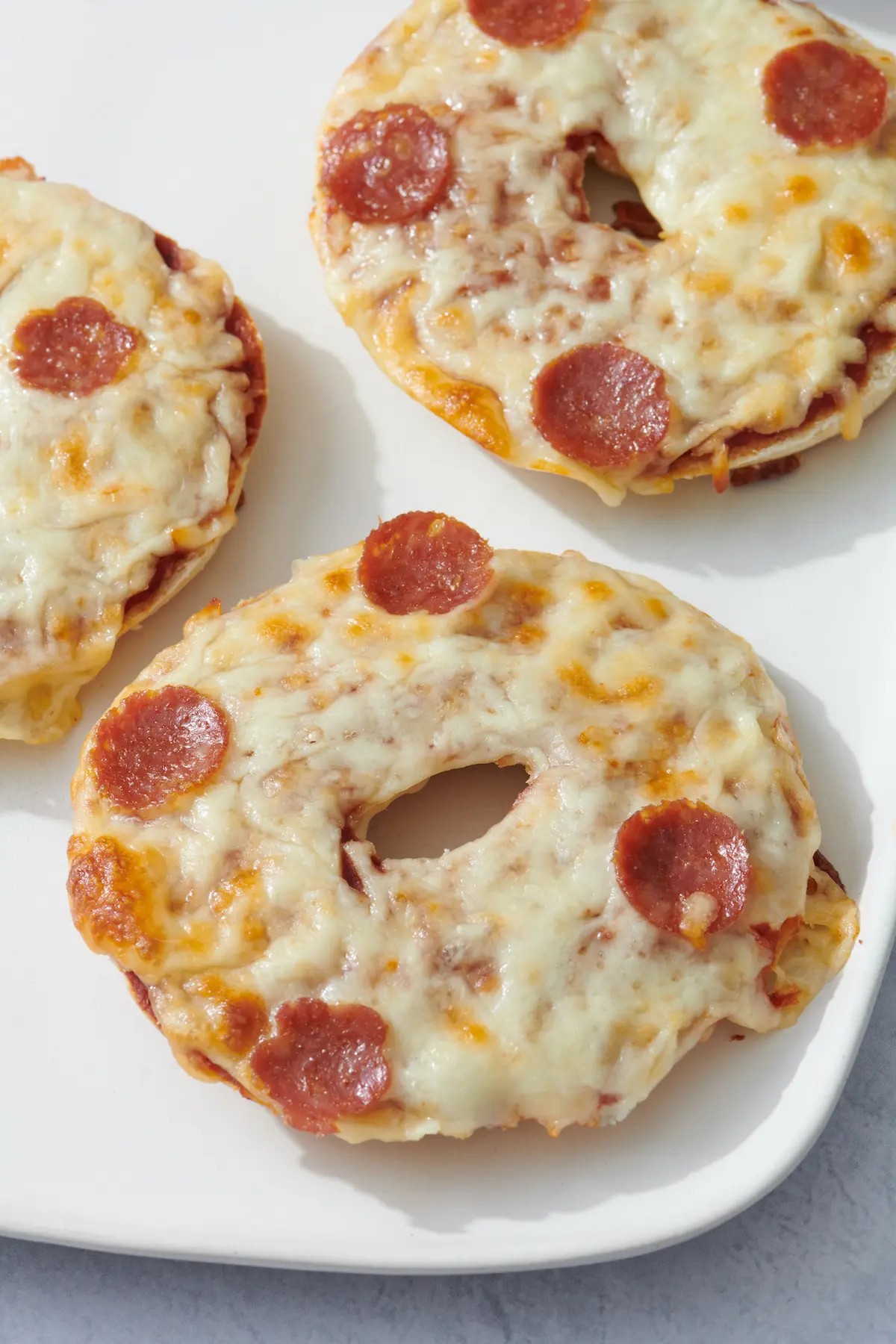 homemade pizza bagel bites