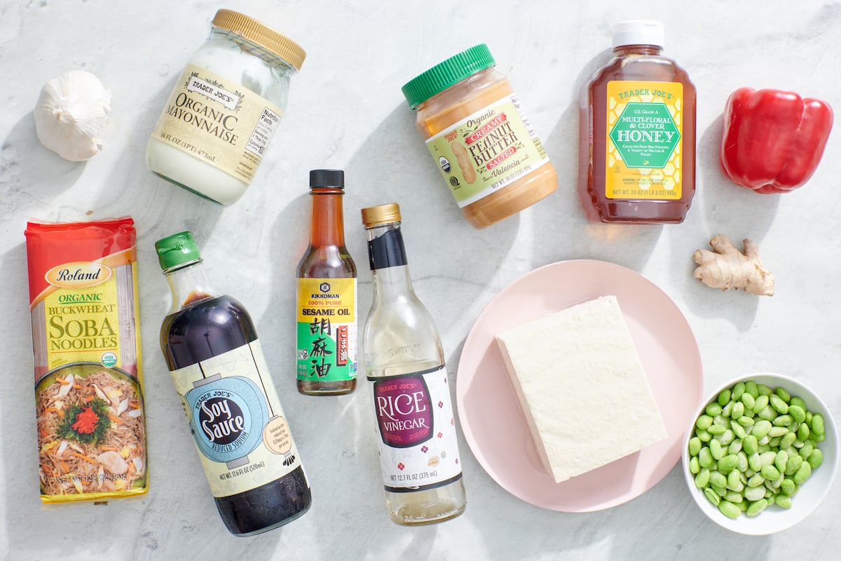 Ingredients for Cold Soba Noodles