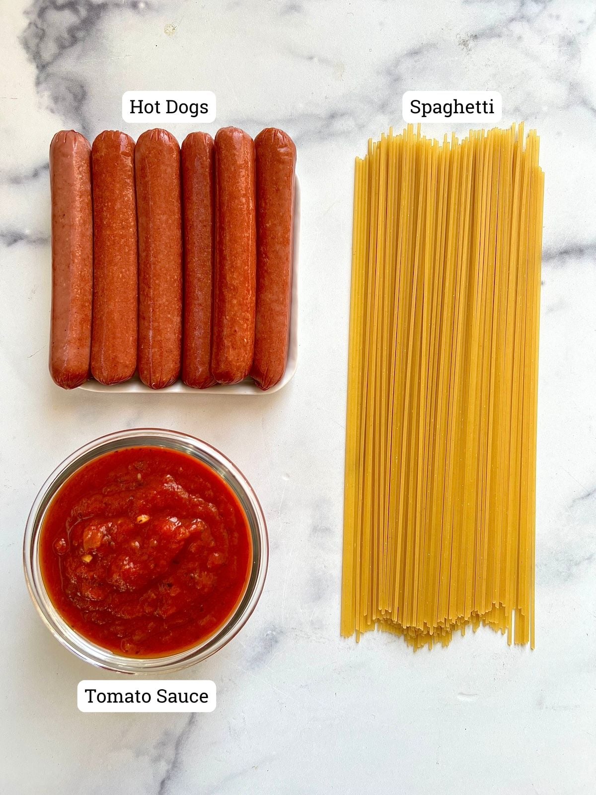 Freaky franks ingredients.