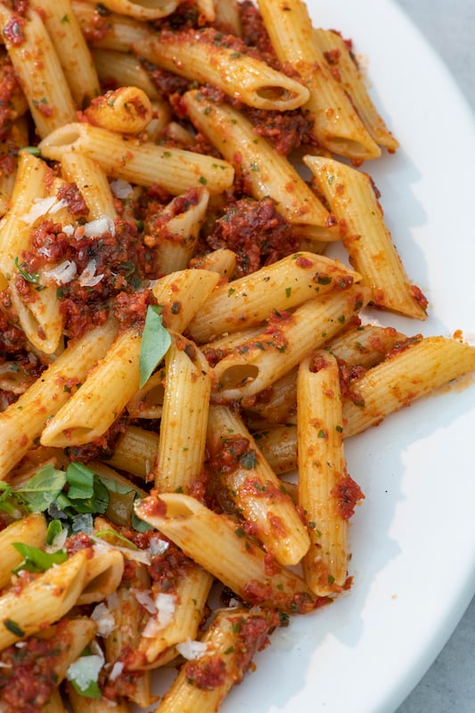 Sun Dried Tomato Basil Pesto from Weelicious.com