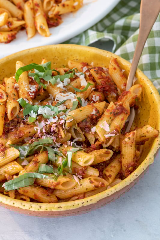 Sun Dried Tomato Basil Pesto from Weelicious.com