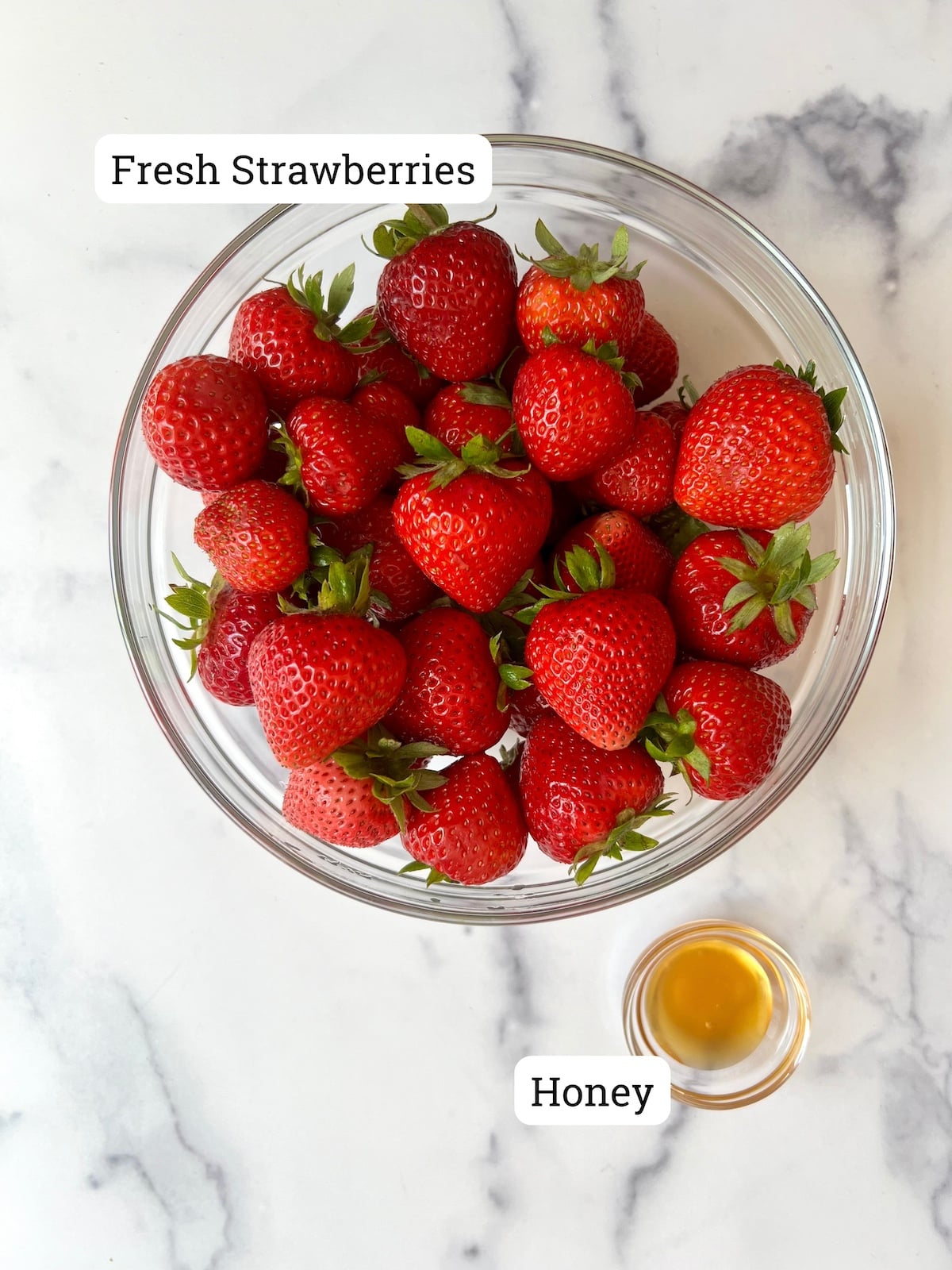 Strawberry Fruit Leather ingredients. 