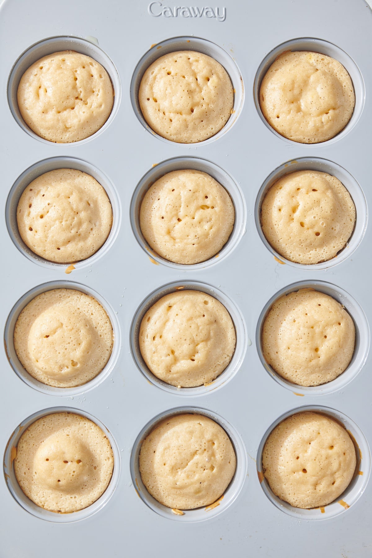 baked breakfast cupcakes in muffin tin