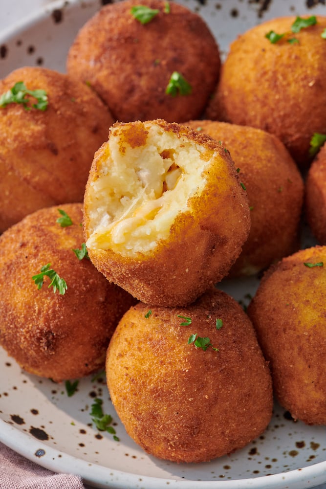 Thanksgiving turkey potato balls.