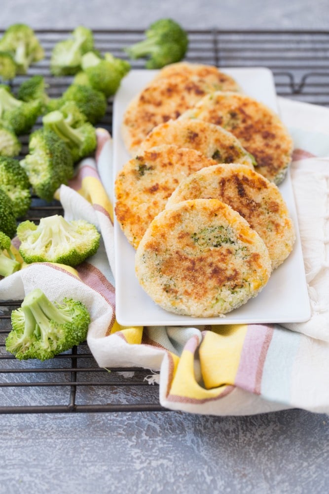 Broccoli Cheddar Patties from Weelicious.com