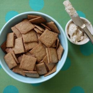 Cinnamon Honey Wheat Thins from Weelicious