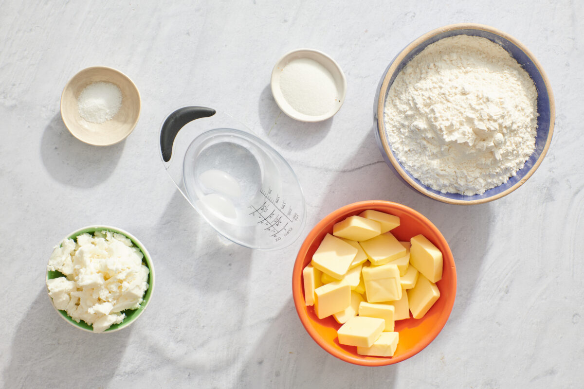 Ingredients for perfect pie crust