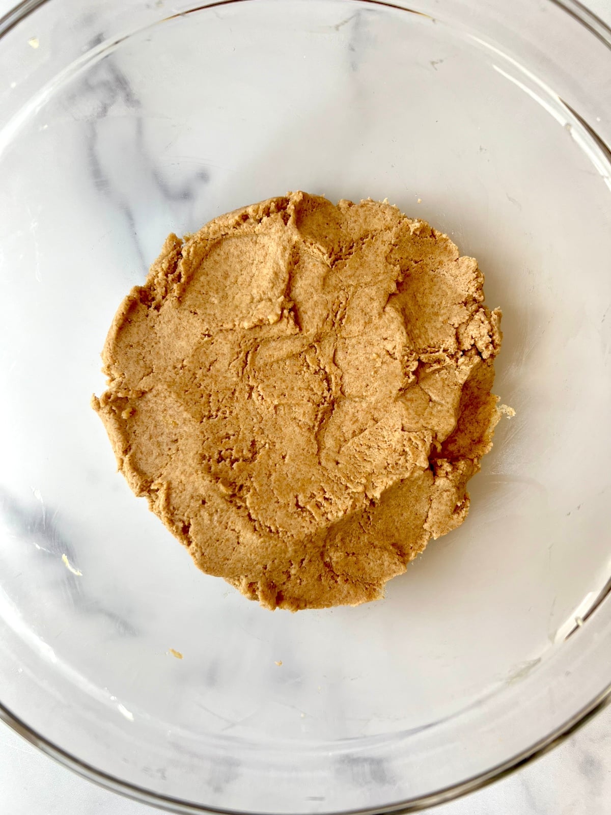 Fig bar dough in mixing bowl.