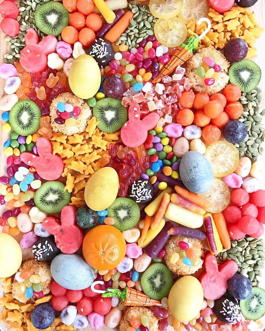 Easter themed snack board.