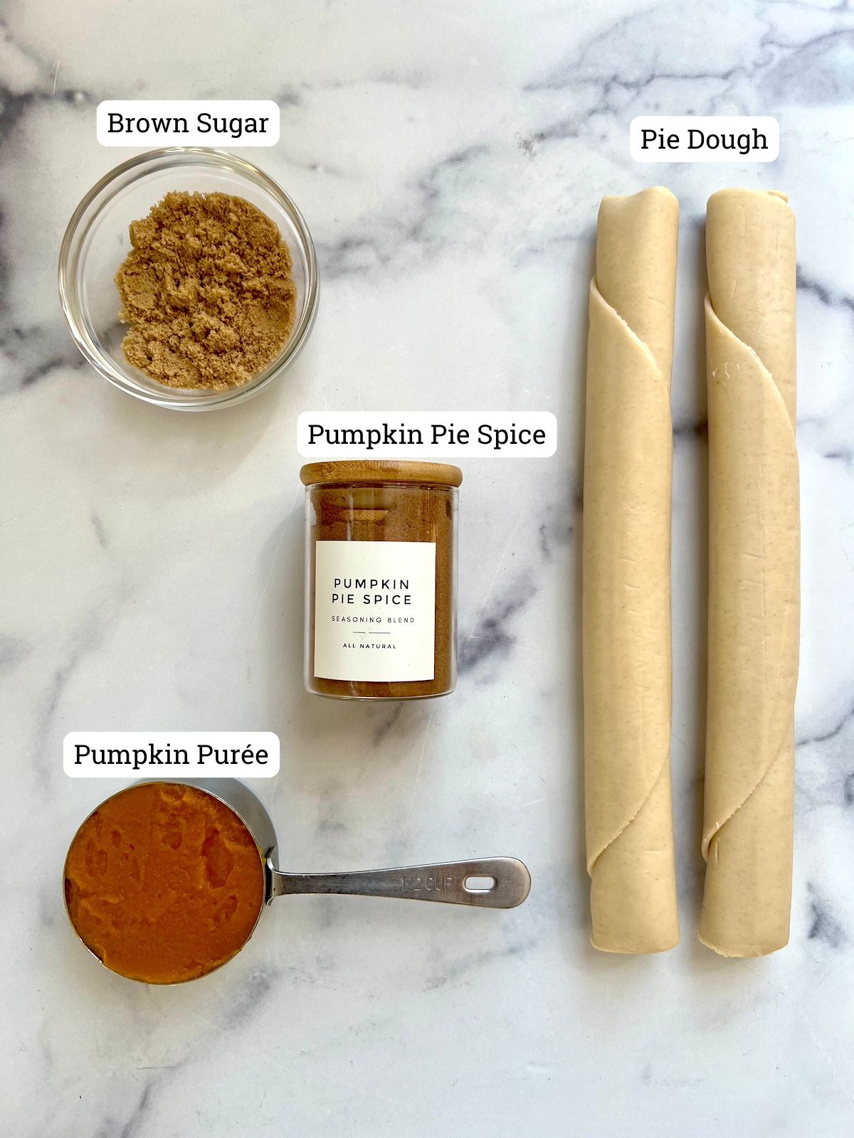 Pumpkin Pie Pop Tarts ingredients.