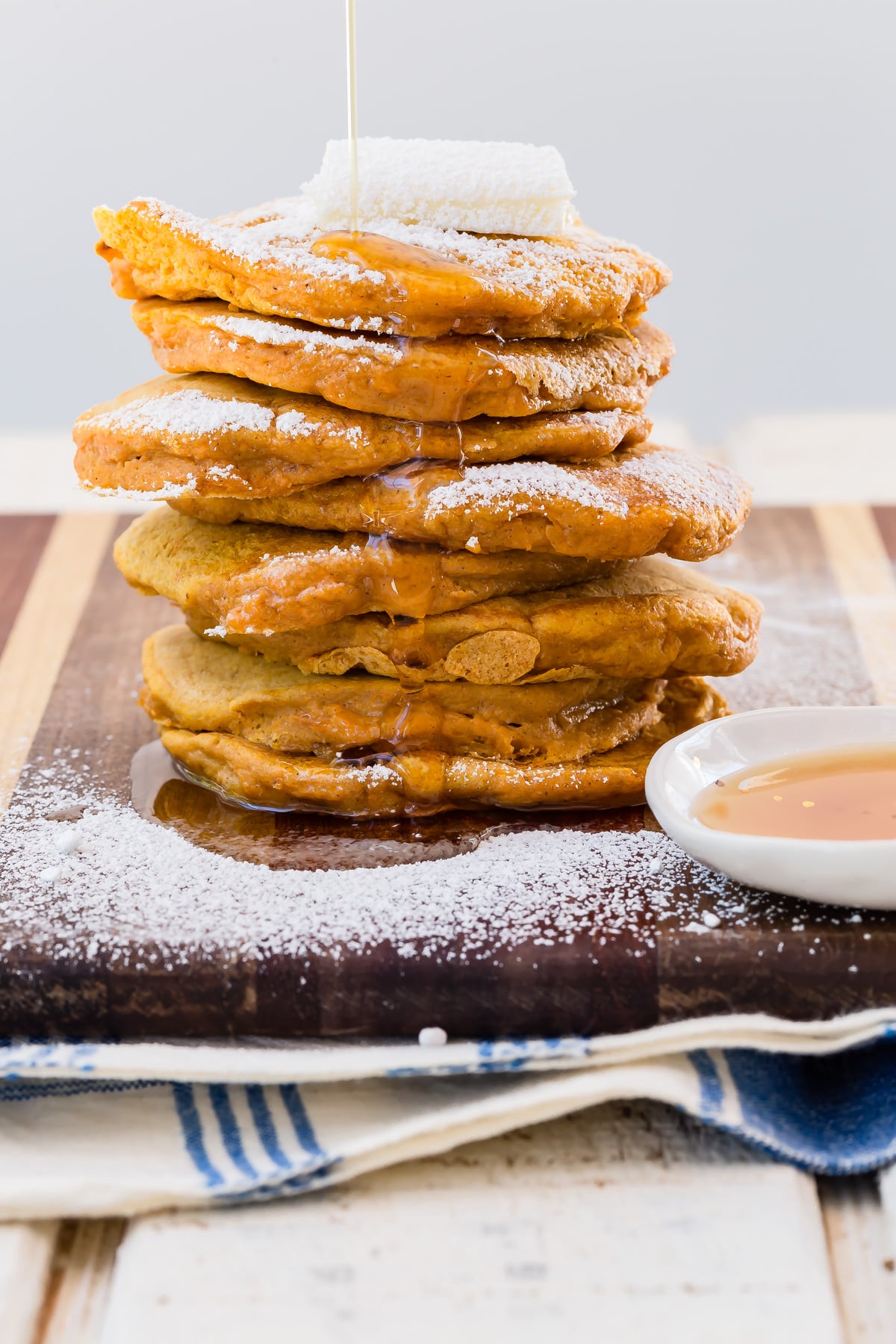 Sweet Potato Pancakes Stack from Weelicious.com