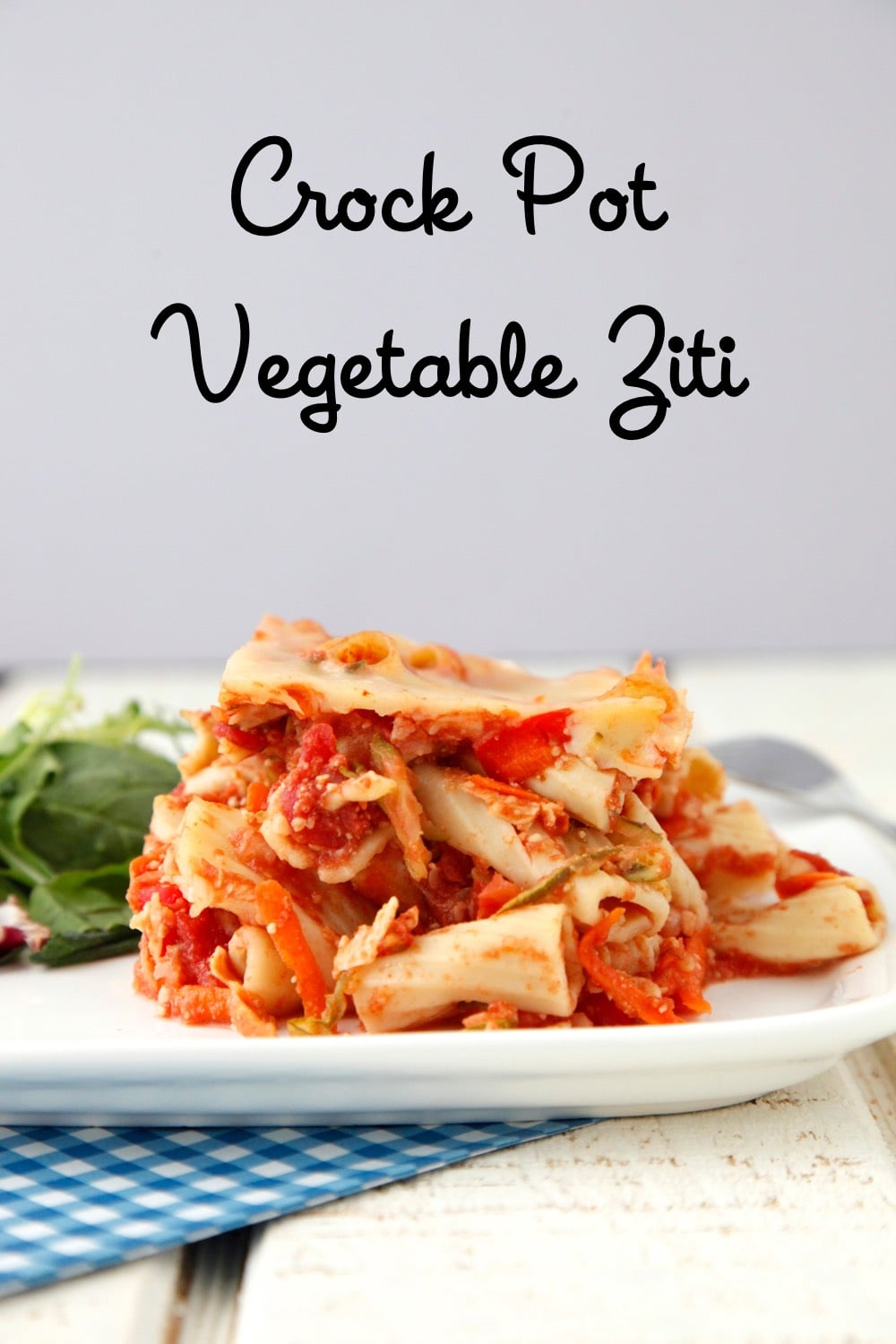 Crock Pot Vegetable Ziti