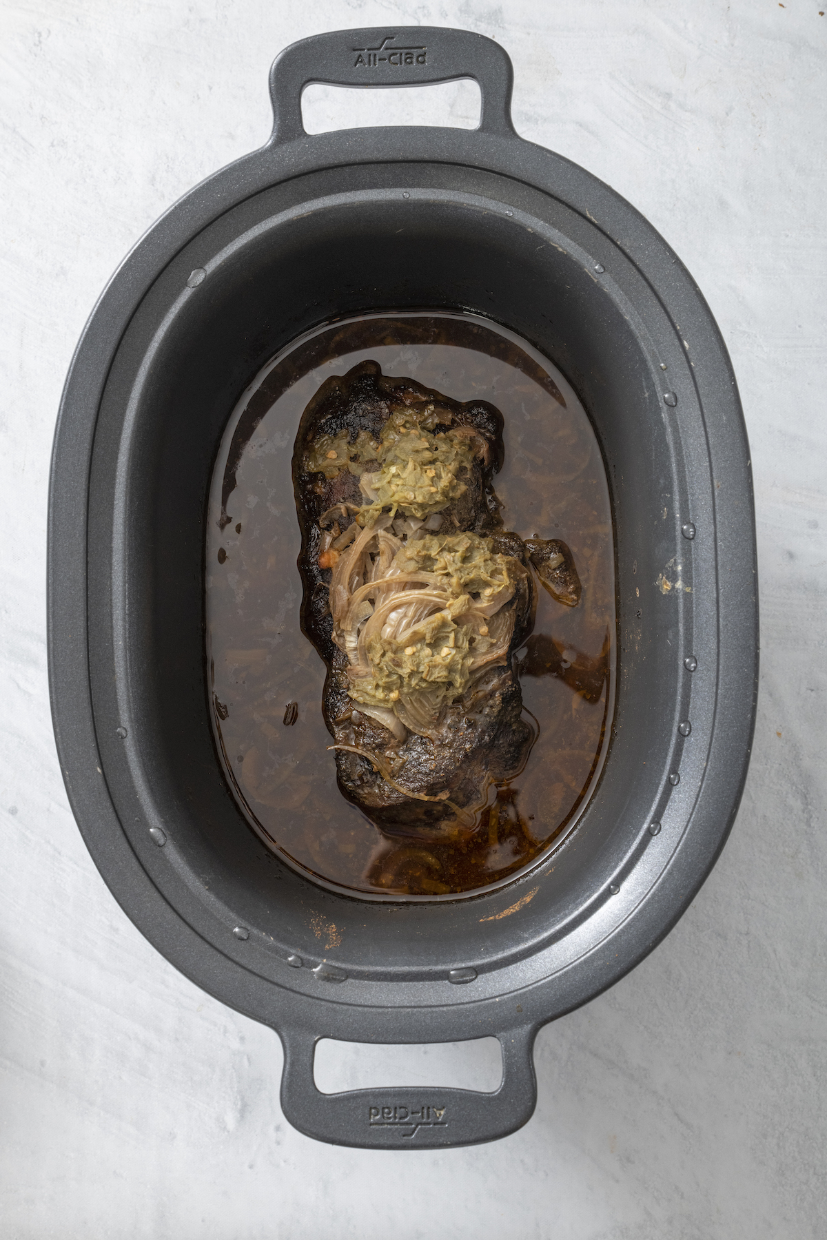 Slow Cooker with Mexican pulled pork