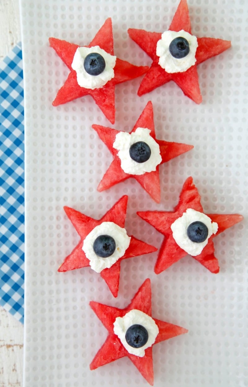 Watermelon Star Bites from Weelicious