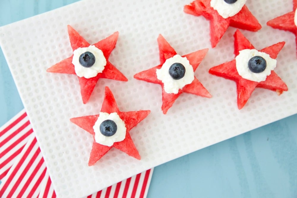 Watermelon Star Bites from Weelicious