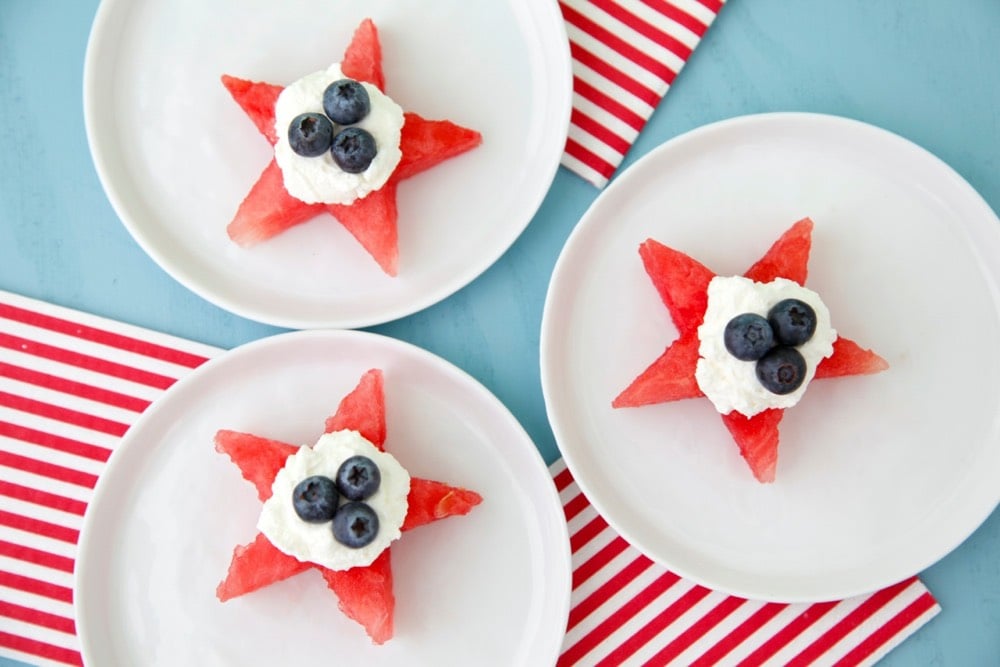 Watermelon Star Bites from Weelicious