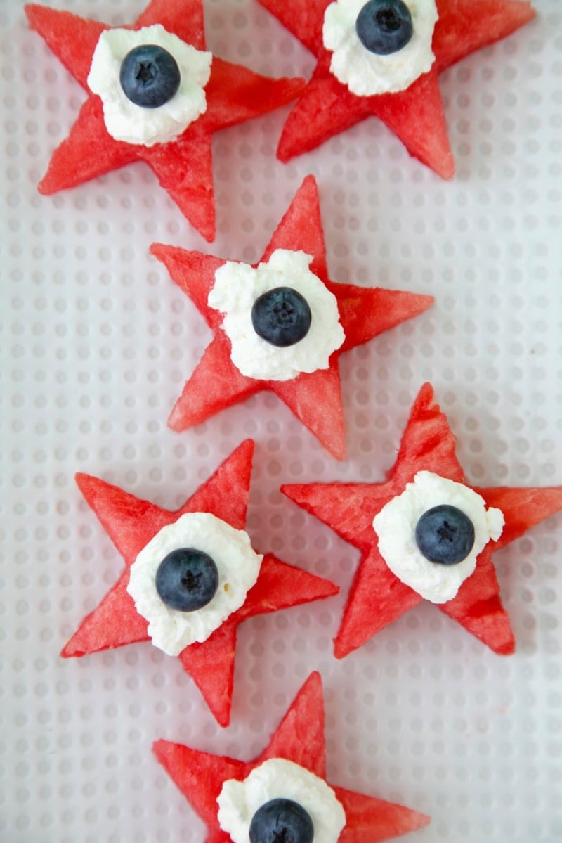 Watermelon Star Bites from Weelicious