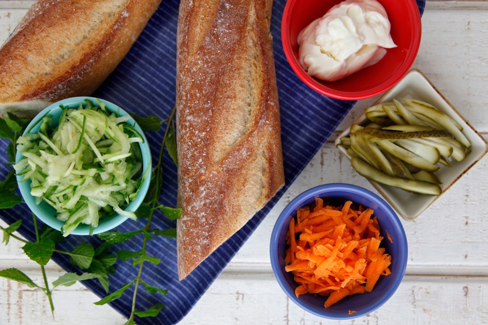 Pork Banh Mi Sammies from Weelicious