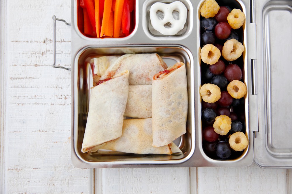 Peanut Butter and Jelly Crepes from Weelicious