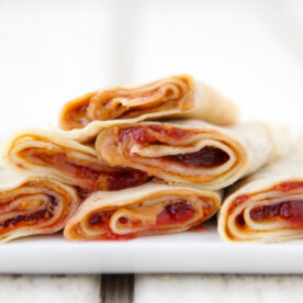 Peanut Butter and Jelly Crepes from Weelicious