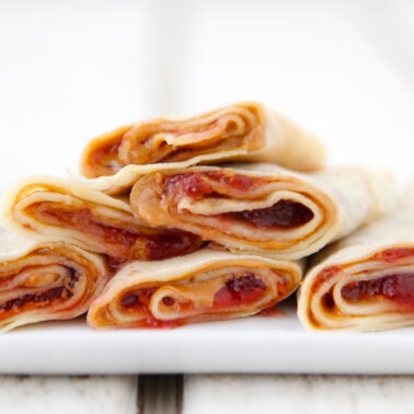 Peanut Butter and Jelly Crepes from Weelicious