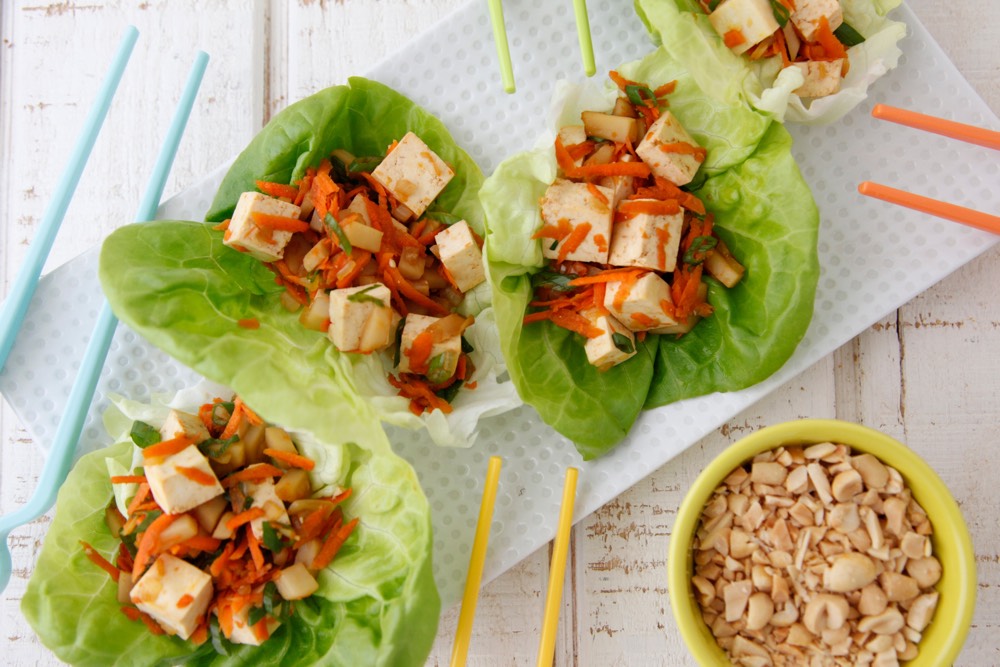 Vegetarian Lettuce Wraps from Weelicious
