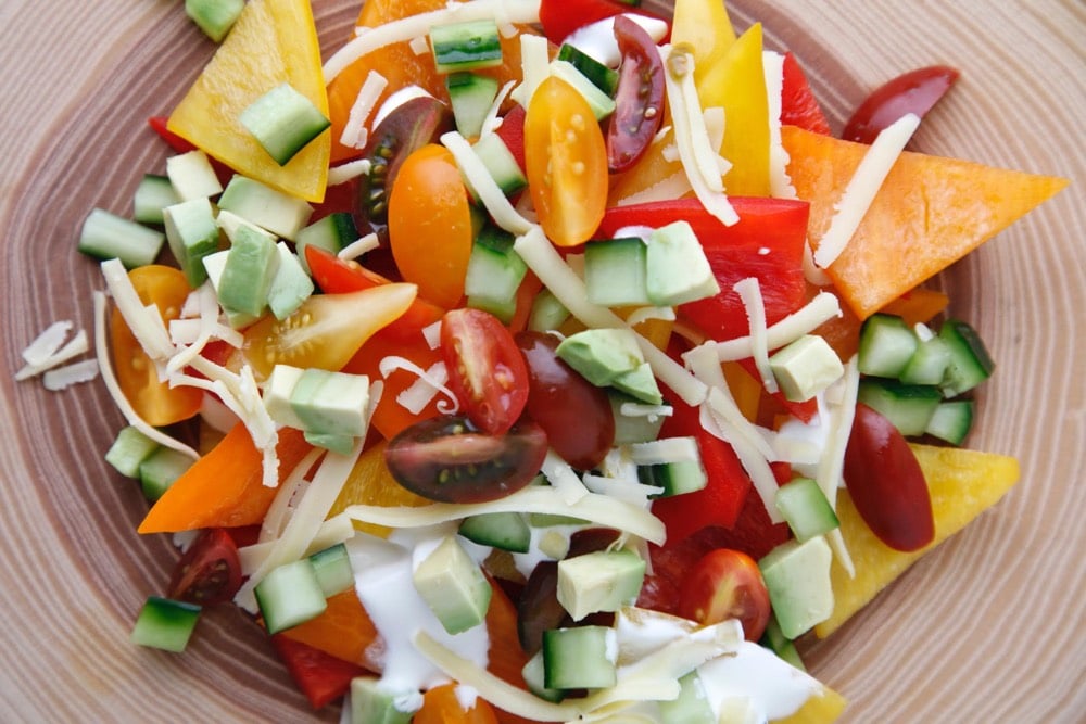 All Veggie Nachos from Weelicious