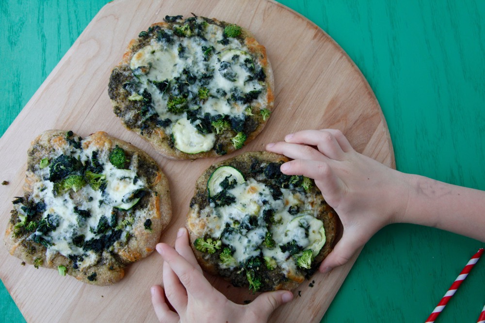 Green Machine Pizza from Weelicious