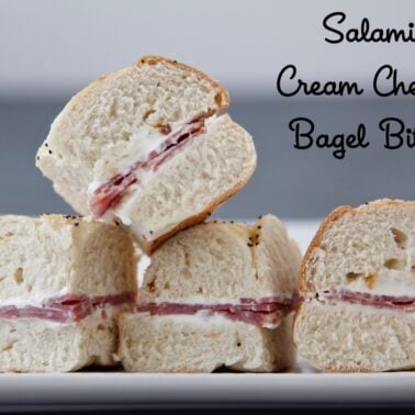Salami Cream Cheese Bagel Bites from Weelicious