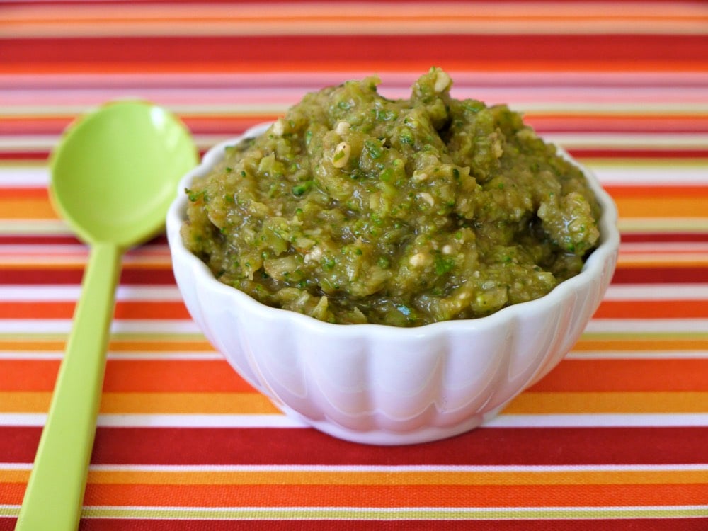 Italian Green Vegetable Puree from Weelicious