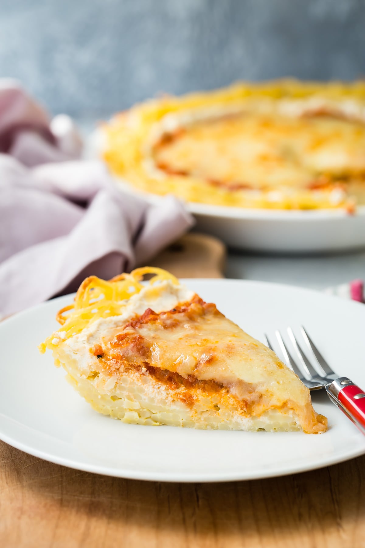 Vegetarian Spaghetti Pie recipe from Weelicious.com