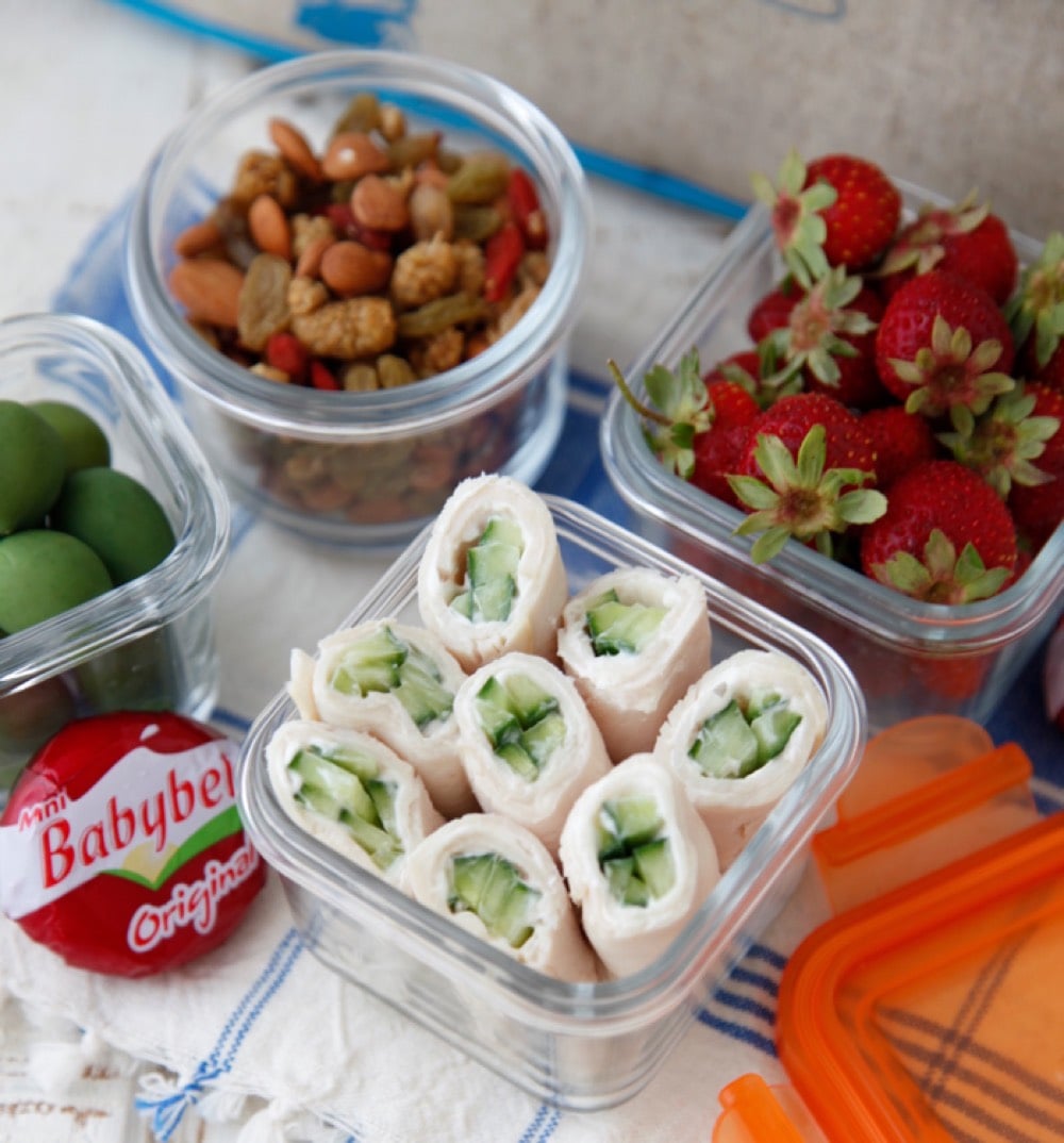 Turkey Cucumber Roll Ups from weelicious.com