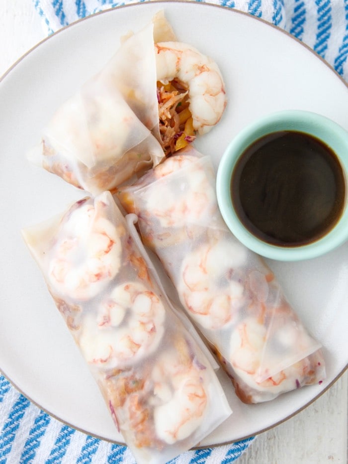 Asian Slaw Spring Rolls from weelicious.com