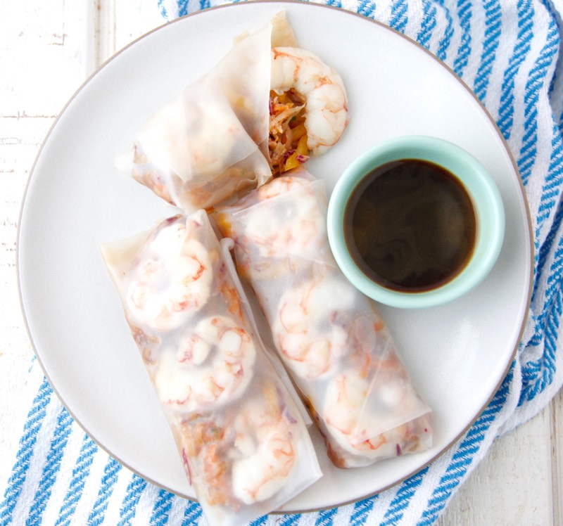 Asian Slaw Spring Rolls from weelicious.com