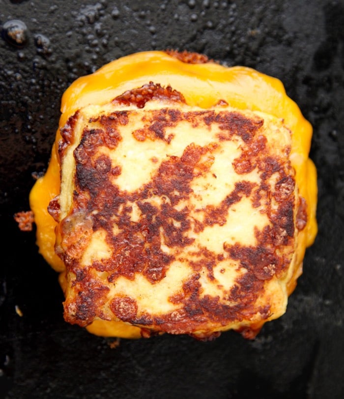 Cauliflower Crusted Grilled Cheese from weelicious.com