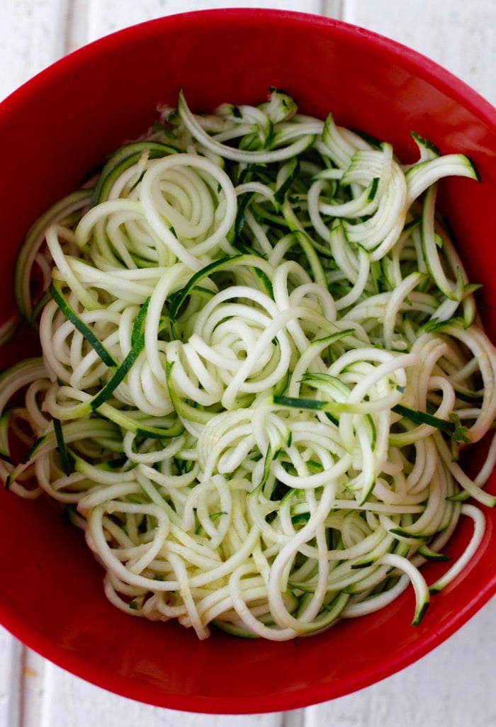 Pesto Spaghetti with Cherry Tomatoes + Inspiralized Giveaway from weelicious.com