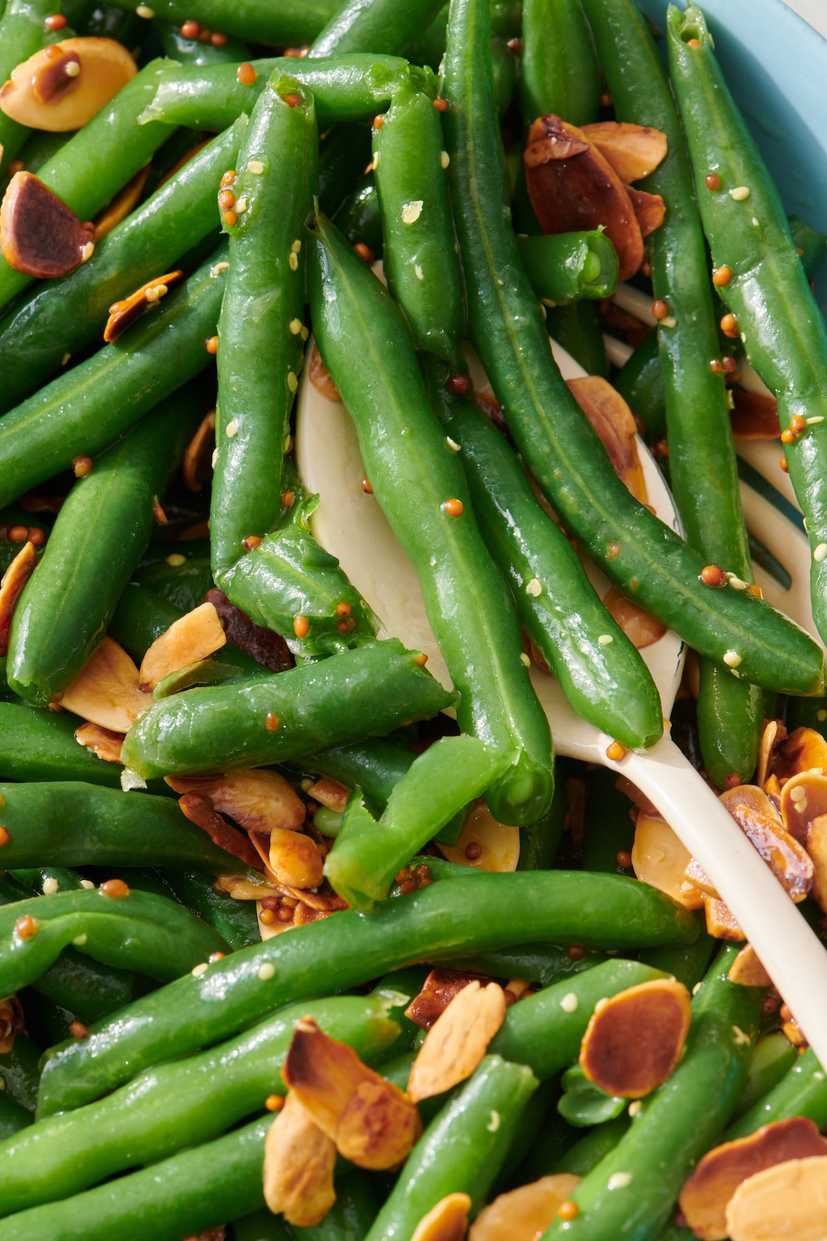 Close up of Green Bean Salad.