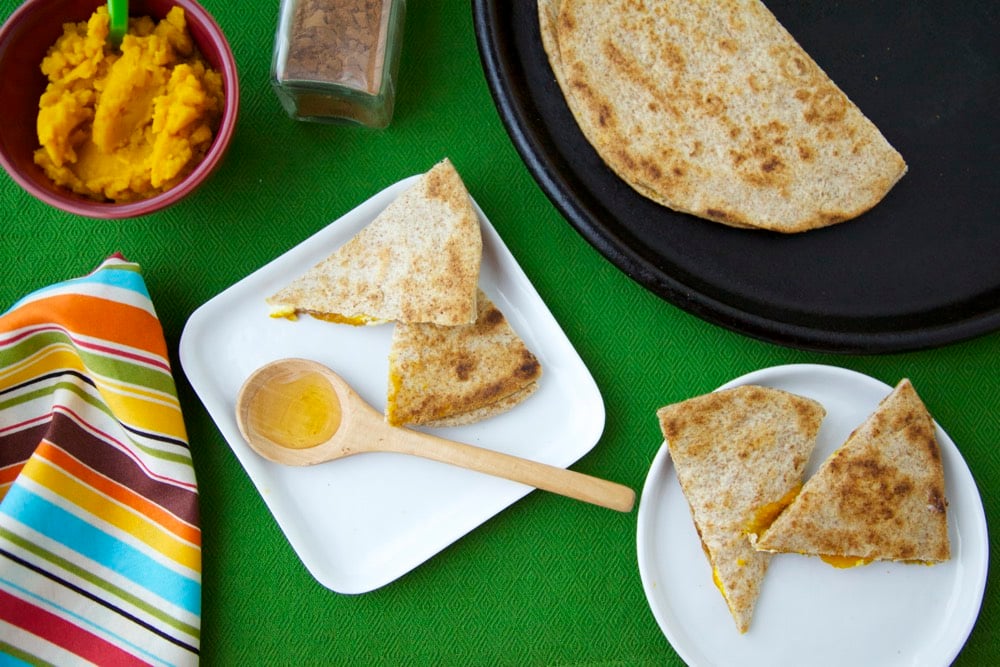 Sweet Pumpkin Quesadillas from weelicious.com