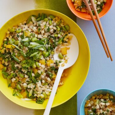 Asian Style Cauliflower Rice from weelicious.com