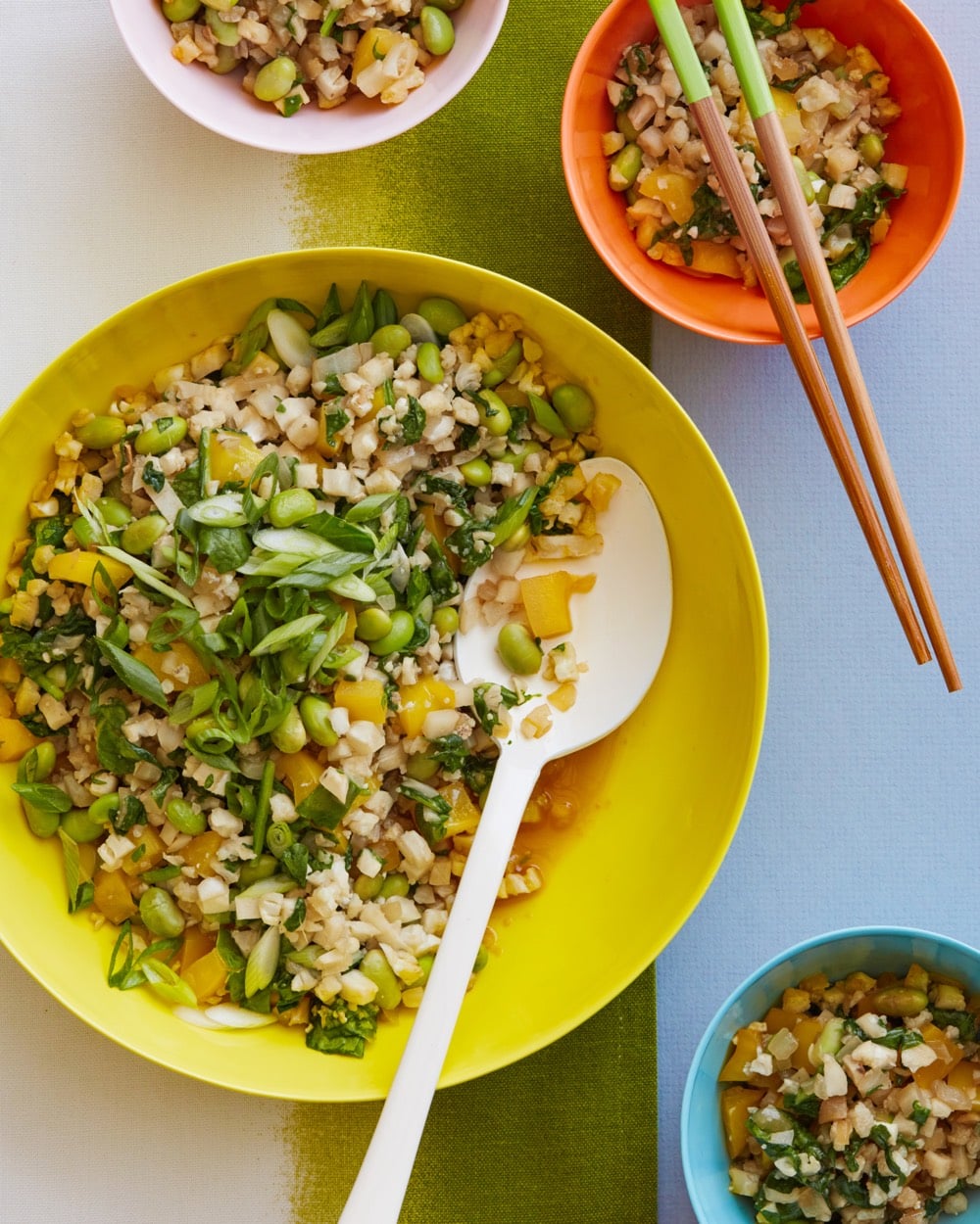 Asian Style Cauliflower Rice from weelicious.com