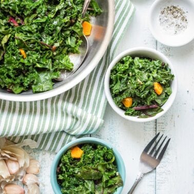 Turmeric Sauteed Greens from weelicious.com