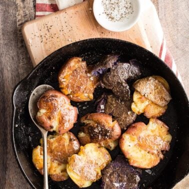 crispy smashed potatoes from weelicious.com