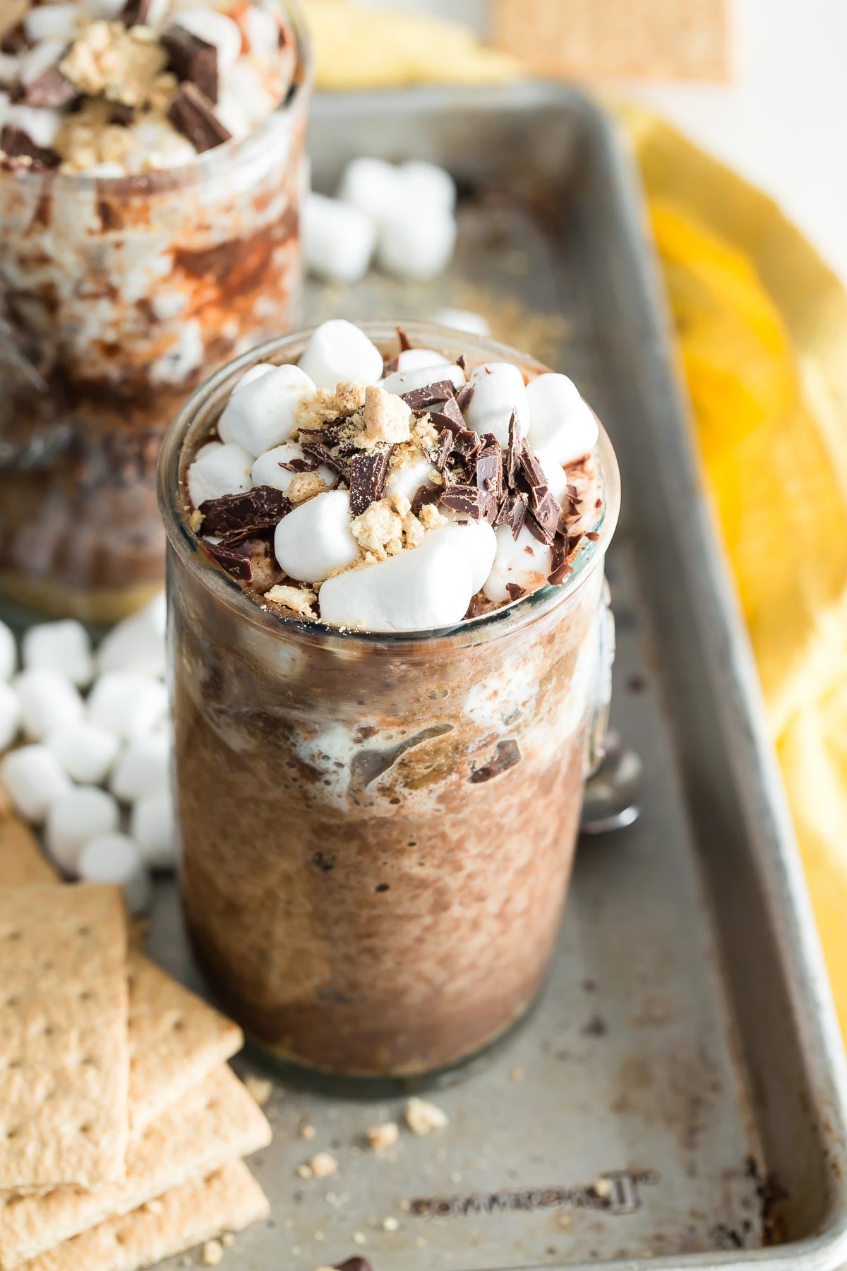 Microwave S'mores Mug Cakes from weelicious.com