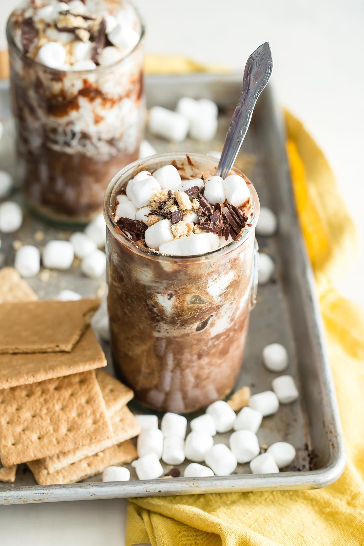Microwave S'mores Mug Cakes from weelicious.com