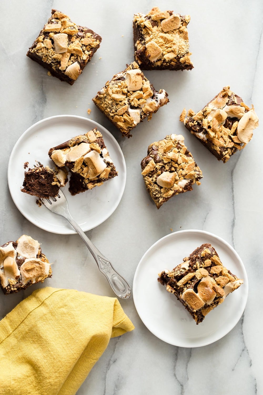 Smores Cakey Black Bean Brownies from weelicious.com