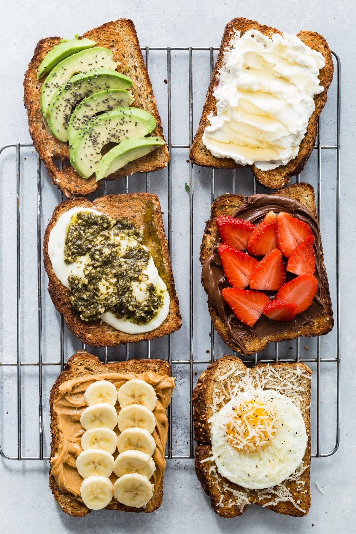 2 Ingredient Toast 6 Ways from weelicious.com