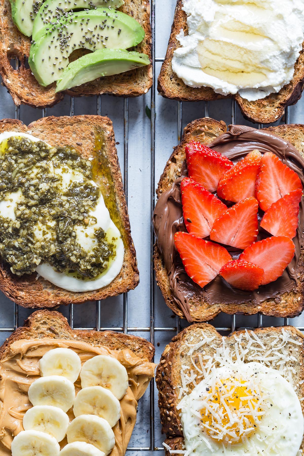 2 Ingredient Toast 6 Ways from weelicious.com