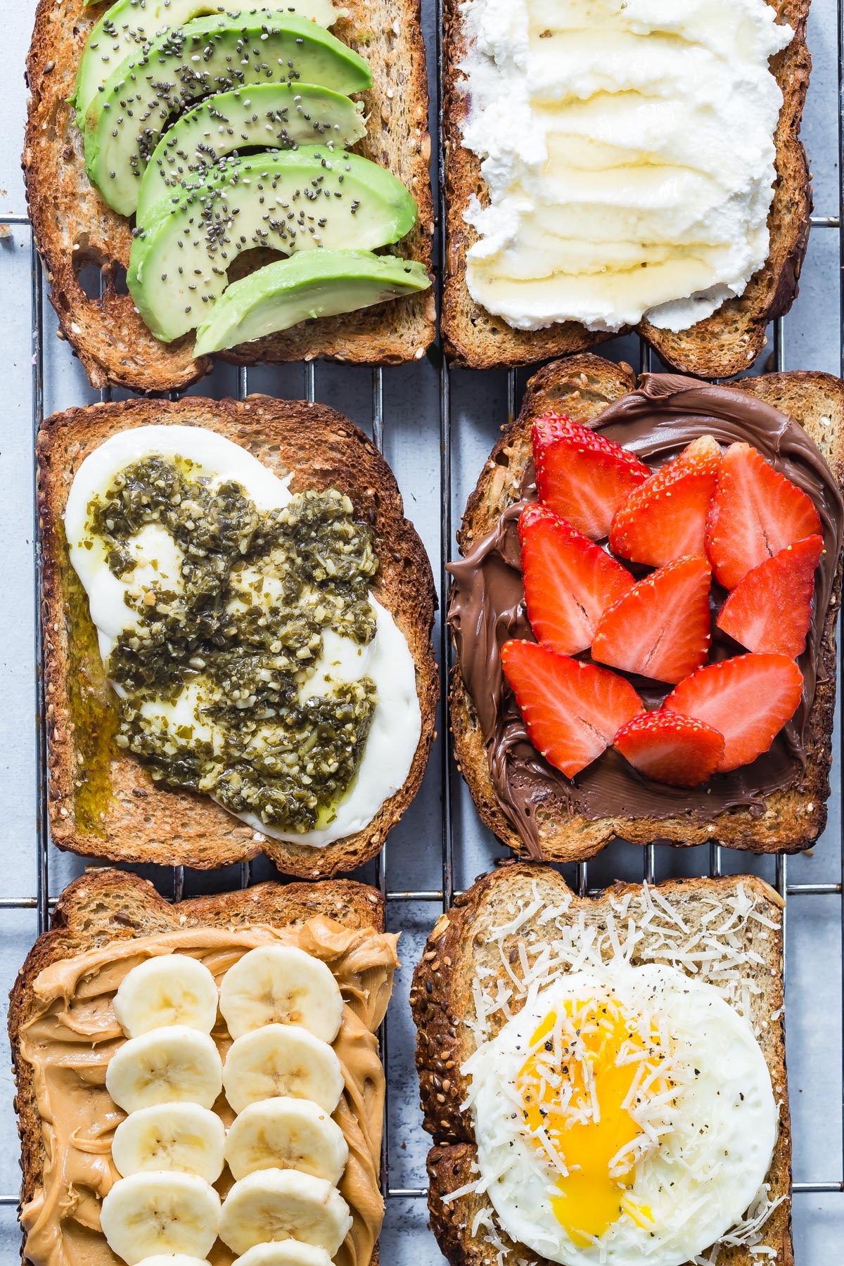 2 Ingredient Toast 6 Ways from weelicious.com